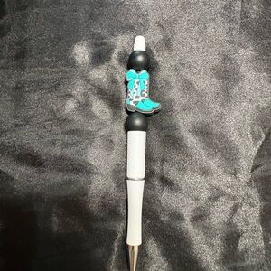 Stylish Black and Blue Boot Pen